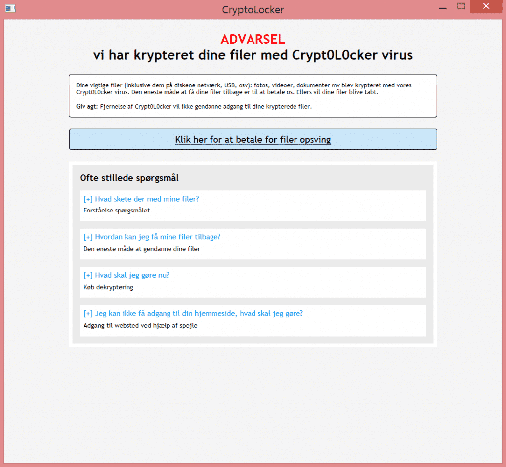 Cryptolocker Virus