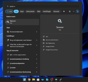 Trin 2: Skærmbillede fra guide