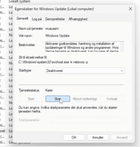 Trin 7: Skærmbillede fra guide