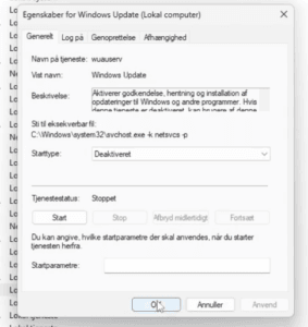 Trin 9: Skærmbillede fra guide