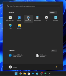 Trin 11: Skærmbillede fra guide